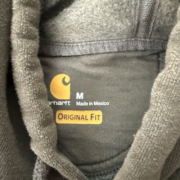 Carhartt Olive Basic Logo Hoodie - Picture 4 of 5